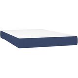  Krevet s oprugama i madracem plavi 120 x 200 cm od tkanine | shoptok.hr