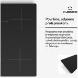 Klarstein PowerGlide indukcijska kuhalna plošča | površina, odporna na praske | 4 kuhališča | 7400 W | 60 cm | Shoptok.si