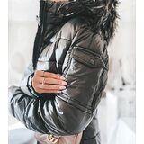Gemre Dark green jacket with a fur hood Poisson | Shoptok.si