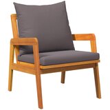 Bistro set s jastukom 5 pcs Smeđa Čvrsto drvo akacije | shoptok.hr