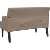  Klupa s naslonom boja cappuccina 112x65,5x75 cm od umjetne kože | shoptok.hr