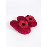 Shelvt Red children's slippers with a decorative flower | shoptok.hr