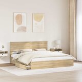  s od storage Sonoma hrast 180 x 200 cm Konstruirano drvo | shoptok.hr