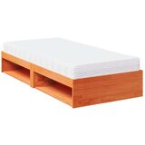  Dnevni krevet s madracem voštano smeđi 80x200 cm od borovine | shoptok.hr