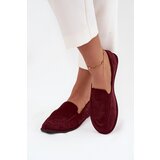 Boto Women's Loafers Made of Eco Suede Flat Bordeaux Miryelle Cene