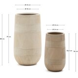 Kave Home Navlake za tegle u kompletu 2 kom od cementa &amp;oslash; 45 cm Tival &amp;ndash; Slike