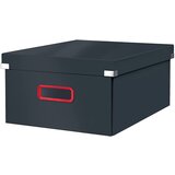 Leitz Škatla za shranjevanje Cosy s pokrovom, 369 x 200 x 482 mm, siva | Shoptok.si