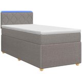  Boxspring krevet s madracem Sivosmeđa 80 x 200 cm Tkanina | shoptok.hr