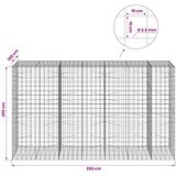  Gabion s žicom debljine 3 5 mm i mrežom 10x10 cm 350x100x200 cm - 100 cm 200 cm 350 cm | shoptok.hr