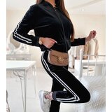 Gemre Black velour set with Orion side stripes | shoptok.hr