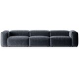 Cosmopolitan Design Prašno modra sedežna garnitura iz rebrastega žameta 364 cm Bergano – | Shoptok.si