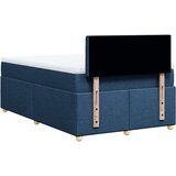 vidaXL Box spring postelja z vzmetnico moder 120x200 cm blago, (21304685) | Shoptok.si