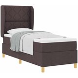  Krevet s opruga kutije Tamno smeđa 200 x 80 cm tkanina | shoptok.hr