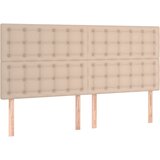 Maison Chic Posteljno vzglavje - Vzglavna omarica 4 kosa kapučino 100x5x78/88 cm umetno usnje, (22076919) Cene
