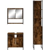  3-dijelni set kupaonskog namještaja boja hrasta drveni | shoptok.hr