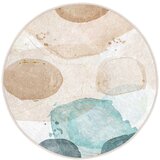 Mila Home modra/bež pralna okrogla preproga ø 120 cm puddle – Cene