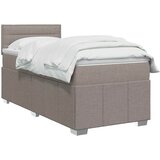  Boxspring krevet s madracem Sivosmeđa 100 x 200 cm Tkanina | shoptok.hr