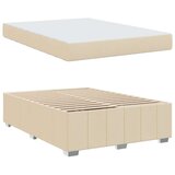  Konstrukcija postelje z vzmetnico krema 160 x 200 cm blago, (5000123515) | Shoptok.si
