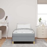  s opruga kutije Svijetlo siva 90 x 190 cm tkanina | shoptok.hr