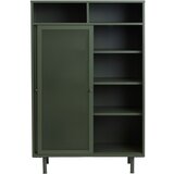Unique Furniture Tamno zeleni metalni ormarić s kliznim vratima 90x140x40 cm Veep – | shoptok.hr