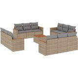 Maison Chic Seti vrtnega pohištva - Vrtna garnitura - Vrtni pohištvo set 13-delna z blazinami bež poli ratan, (21809256) | Shoptok.si