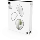 Umbra SET OGLEDAL, 31.3/26.2/1.9 cm umetna masa, steklo, leseni material | Shoptok.si
