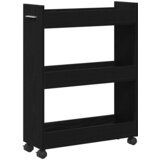  Cabinet s kotačem Crni hrast 60 x 22 x 79 cm | shoptok.hr