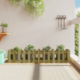 vidaXL Vrtna visoka greda z ograjico 150x30x30 cm impreg. borovina Cene