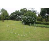  Vrtni tunelski staklenik 4 × 2,5 × 2 m, 10 m², s metalnom konstrukcijom i UV-otpornom folijom | shoptok.hr