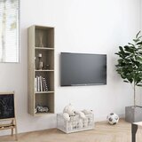 vidaXL Ormarić za knjige/TV boja hrasta sonome 143 x 30 x 36 cm | shoptok.hr