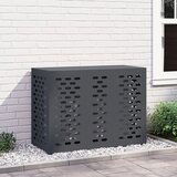 vidaXL Antracit Kovina 110 x 50 x 80 cm Pokrov radiatorja Pravokotni | Shoptok.si