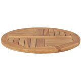 Stolna ploča od masivne tikovine okrugla 2,5 cm 60 cm | shoptok.hr