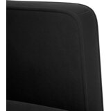 SOFA fotelja s naslonima za ruke crna 53 cm baršunasta | Shoptok.si
