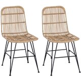  Stolica za blagovanje 2 pcs Prirodna 41 x 55 x 85 cm | shoptok.hr
