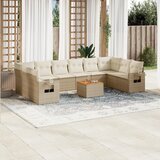 vidaXL 11-dijelni set vrtnih sofa od poliratana s jastucima bež | shoptok.hr
