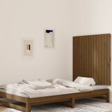 vidaXL Stensko posteljno vzglavje medeno rjavo 95,5x3x90 cm borovina Cene