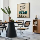  Slika - Take Walk on the Wild Side (1 Part) Square 80x80 U crnom drvenom okviru | shoptok.hr