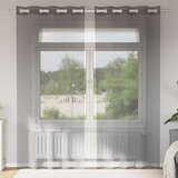Voile zavjese s ušicama 2 kom tamnosive 140x225 cm | Shoptok.si