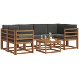  Set vanjskih sofa 7 kom. Prirodna i antracit | shoptok.hr