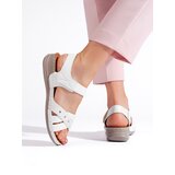 Shelvt Lightweight white women's platform sandals | shoptok.hr