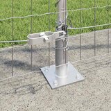  Euro Ograda s Betonskom Podlogom 10 x 1,2 m Srebrna | shoptok.hr