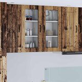  Zidni stakleni ormarić Lucca 2 pcs Staro drvo 40 x 31 x 80 cm | shoptok.hr