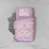 MEY HOME posteljina be unicorn 3D 160x220cm roze Cene