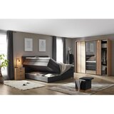 Mömax Postelja Boxspring Plura, Antracit, 180x200 | Shoptok.si
