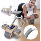  Ka08 smeđi abs automatski kotač za vježbanje trbušnih mišića s lcd zaslonom i punjenjem hms | shoptok.hr