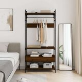  Omara s predali rjavi hrast 89x39x184,5 cm konstruiran les | Shoptok.si