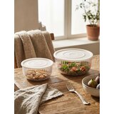 Sinsay Rebraste posude za hranu s prozirnim poklopcima 2 pack | shoptok.hr