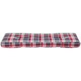  Jastuk za palete crveni karirani 120 x 40 x 12 cm od tkanine | Eponuda.ba