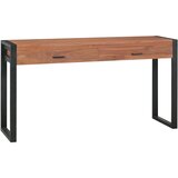  Pisalna miza z 2 predaloma 140x40x75 cm predelana tikovina Cene