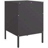 vidaXL Nočna omarica 2 kosa črna 36x39x50,5 cm hladno valjano jeklo | Shoptok.si